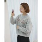 Love Applique Sweatshirt