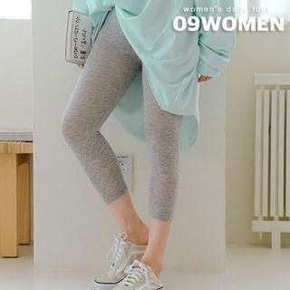 Plus Size Silky Cropped Leggings