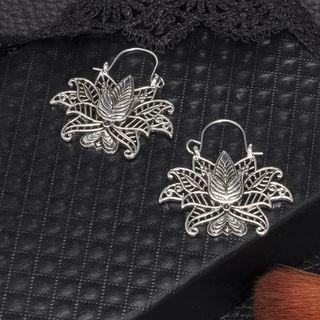 Retro Perforated Alloy Dangle Earring