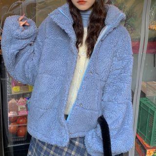 Fleece Zip Jacket Light Blue - One Size
