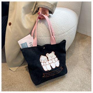 Cartoon Embroidered Handbag