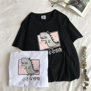 Short-sleeve Dinosaur Graphic T-shirt