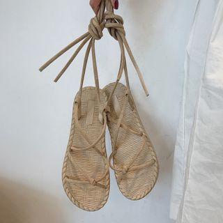 Crossover Strap Gladiator Sandals