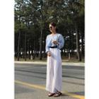 Tie-waist Wrap-detail Pants