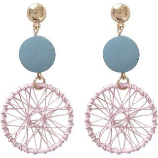 Woven Circle Dangle Earring