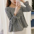 Plaid Empire Blouse