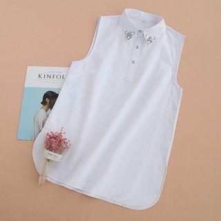Embellished Sleeveless Blouse