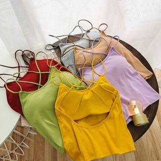Padded Cross Back Camisole Top