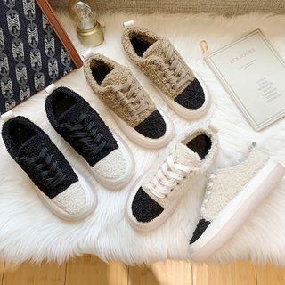 Fluffy Platform Sneakers