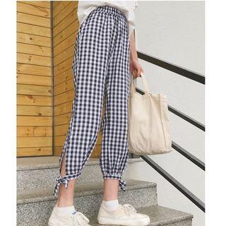 Plaid Jogger Pants