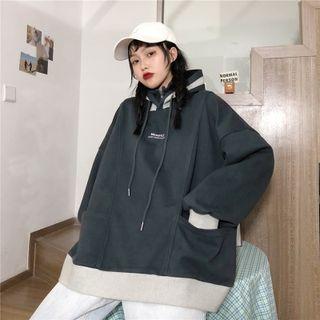 Hooded Zipper Detail Sweatshirt
