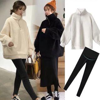 Set: Half-zip Sweatshirt + Leggings