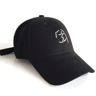 Embroidered Face Baseball Cap