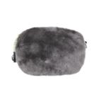 Chain-strap Faux-fur Shoulder Bag
