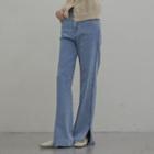 Slit-hem Loose-fit Jeans
