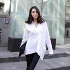 Open-placket Dip-back Shirt