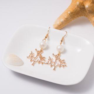 Beaded Tree Drop Earrings As Shown In Figure - One Size