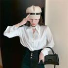 Keyhole Shirt White - One Size