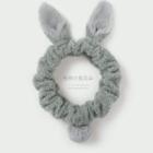 Rabbit Ear Face Wash Headband Gray- One Size
