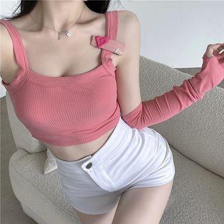 Camisole Top With Arm Sleeves / Hot Pants