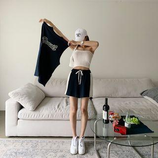 Set: Sleeveless Top + Tube Top + Shorts