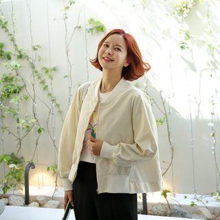 A-line Zip-up Flight Jacket