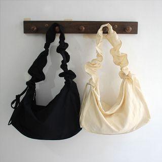 Plain Ruched Shoulder Bag