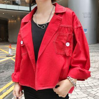 Notch Lapel Open Back Jacket