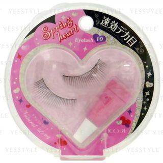 Koji - Spring Heart Eyelash (#10 Natural Long) 1 Pair