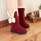 Lined Flat Heel Ankle Boots