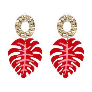Acrylic Leaf Dangle Earring