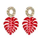 Acrylic Leaf Dangle Earring