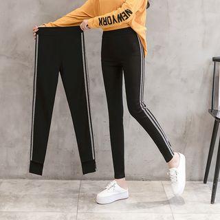 Cut Out Contrast-trim Jeggings