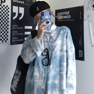 Tie-dyed Shirt Blue & White - One Size