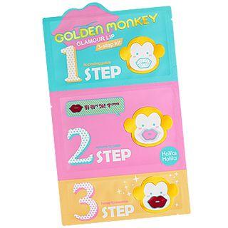 Holika Holika - Golden Monkey Glamour Lip 3-step Kit 5.5g