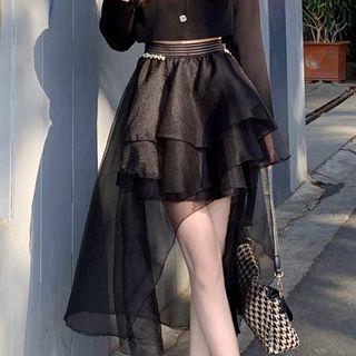A-line Layered High-low Skirt