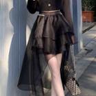 A-line Layered High-low Skirt