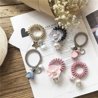 Coil Hair Tie With Charm
