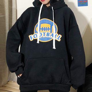Football Print Hoodie