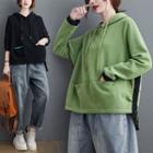 Irregular Drawstring Hoodie