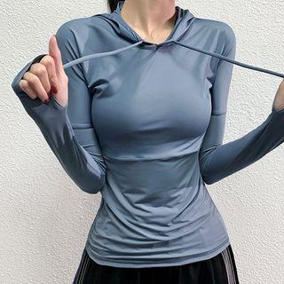 Hooded Quick Dry Long-sleeve T-shirt