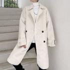 Plain Fleece Tie-waist Jacket