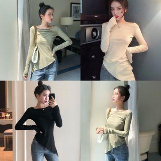 Asymmetric Slim-fit T-shirt