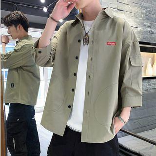 Long Sleeve Arm Pockets Shirt