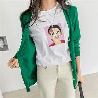 Pocket-patch Knit Cardigan