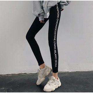 City-lettering Leggings
