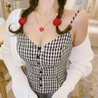 Gingham Check Camisole Top