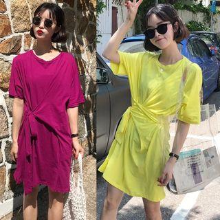 Tie-waist Short Sleeve Dress