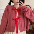 Ribbon Cropped Sweater