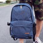Canvas Zipped Plain Backpack